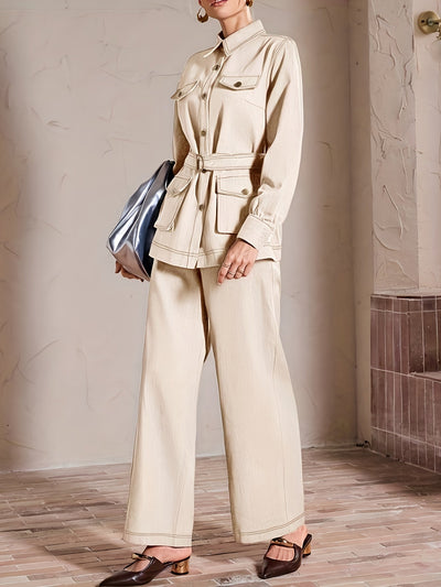 SOPHIA | ELEGANT BELTED JUMPSUIT