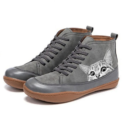 Mirie - Elegant Ankle Boots for Cat Lovers