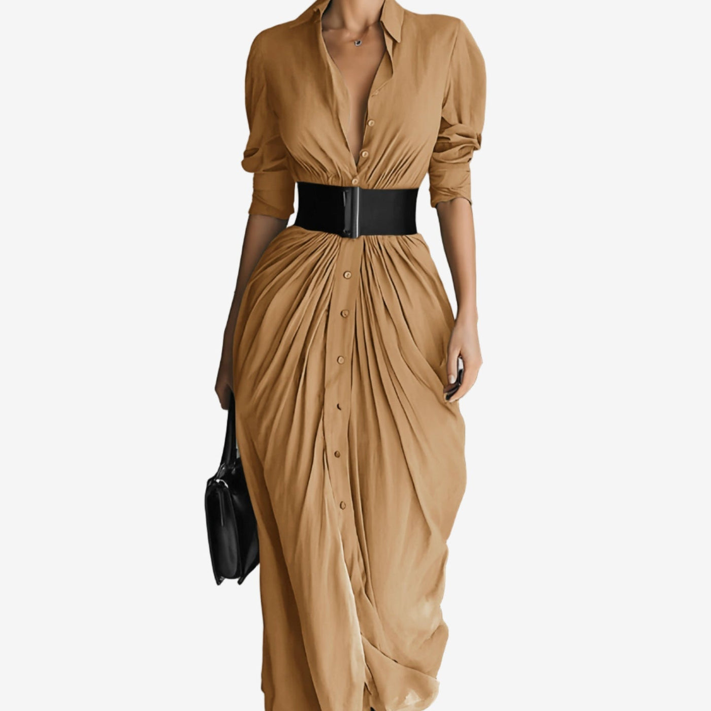 Kalisha™ Long Sleeve Maxi Dress