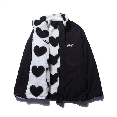 Dianne – Reversible Heart-Print Comfort Jacket