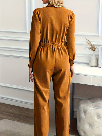 NORA | REFINED TEXTURE ELEGANT JUMPSUIT