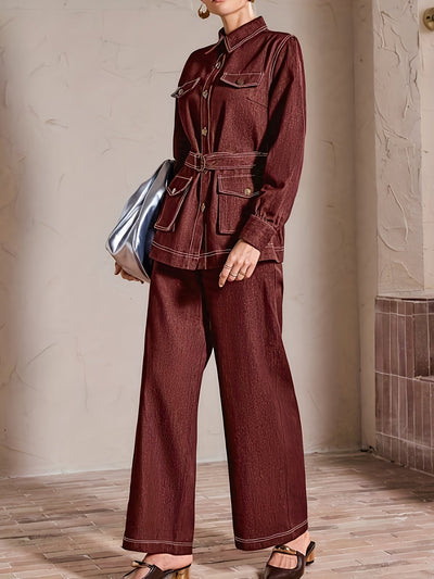 SOPHIA | ELEGANT BELTED JUMPSUIT